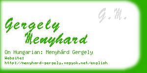 gergely menyhard business card