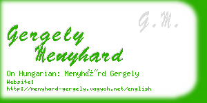 gergely menyhard business card